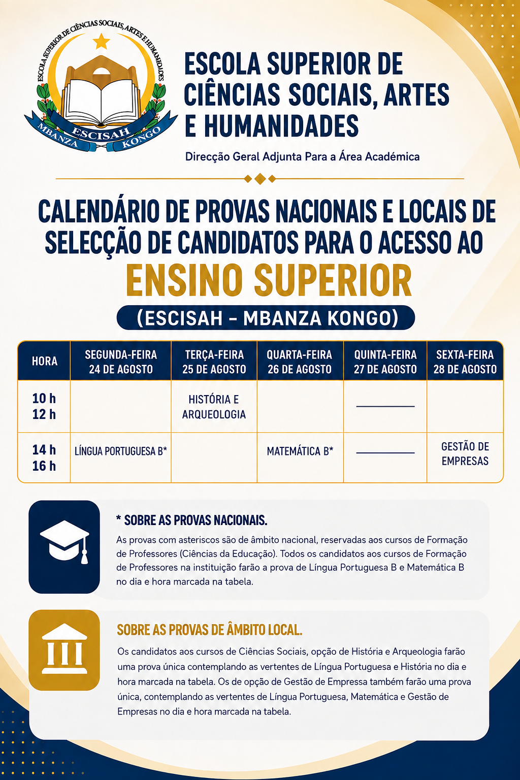CALENDÁRIO